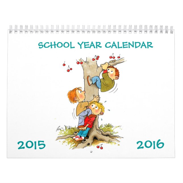 Calendario De Año Escolar 2015-2016 Para Niños (Tapa)