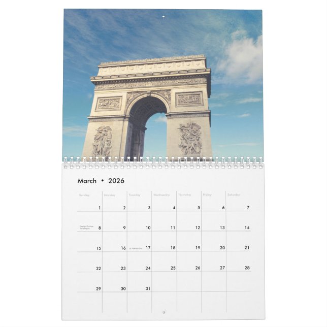 Calendario de Año Nuevo (Mar 2026)