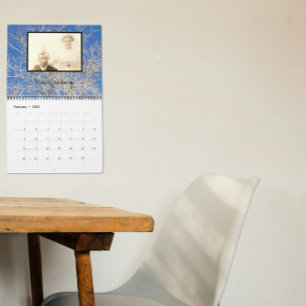 Calendario de árbol fotográfico de la familia de f