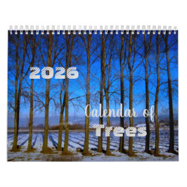 Calendario de Árboles 2025 hermosas fotos