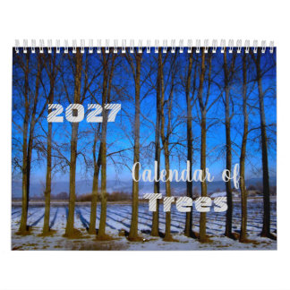 Calendario de Árboles 2027 Fotos Hermosas