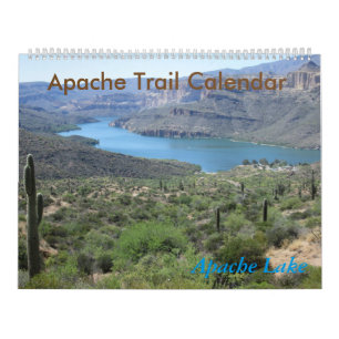 Calendario de Arizona del rastro de Apache