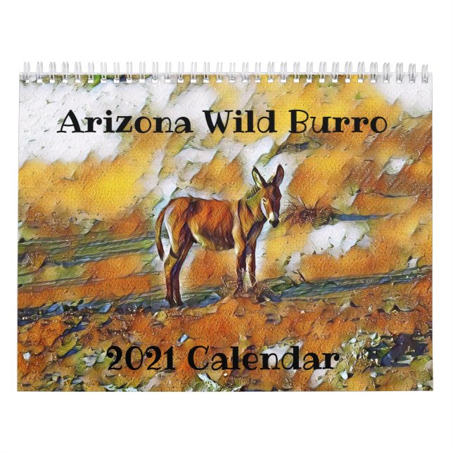 Calendario de Arizona Wild Burro 2022 (Tapa)