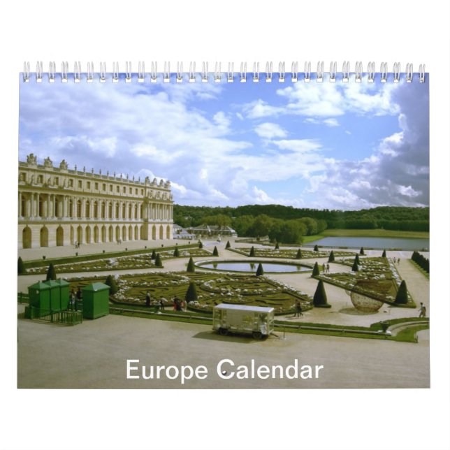 Calendario de arquitectura de paisajes de Europa (Tapa)