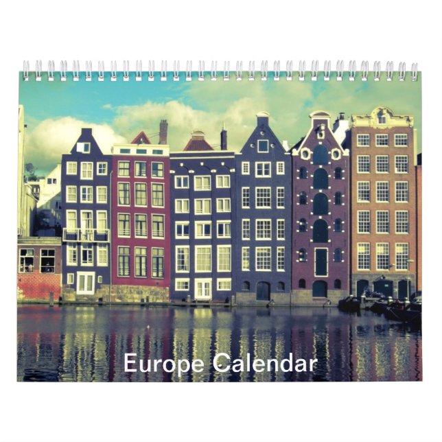 Calendario de arquitectura de paisajes de Europa (Tapa)