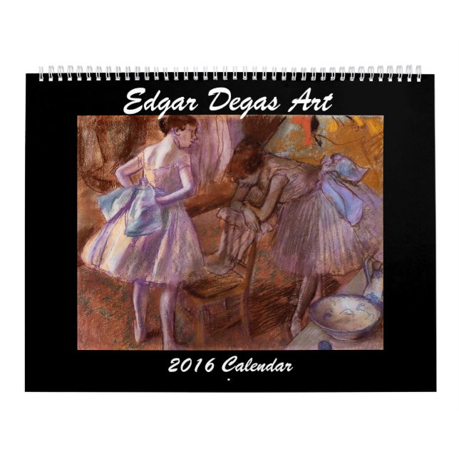 Calendario de Arte 2016 de Edgar Degas (Tapa)