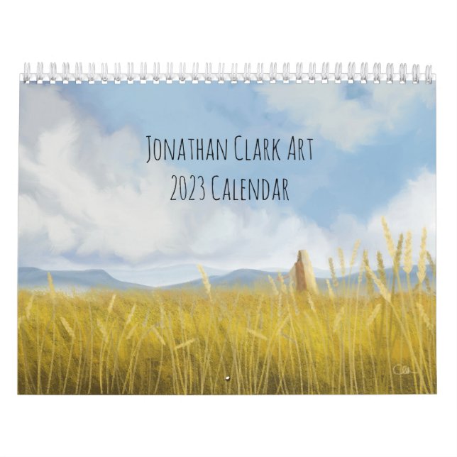 Calendario de Arte 2023 de Jonathan Clark (Tapa)