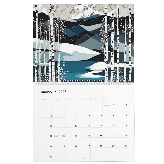 Calendario de Arte 2026 (Jan 2027)