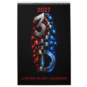 Calendario de Arte 3D de Lujo 2027