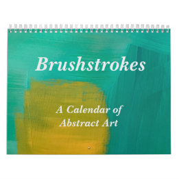 Calendario de Arte Abstracto de Pinceladas