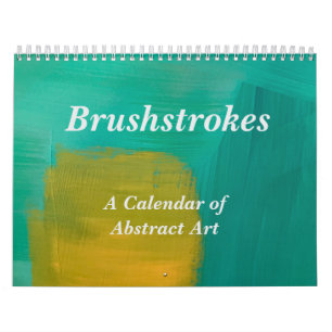 Calendario de Arte Abstracto de Pinceladas