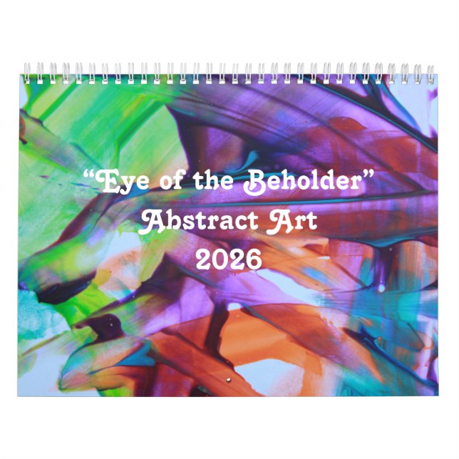Calendario de Arte Abstracto “Eye of the Beholder” (Tapa)