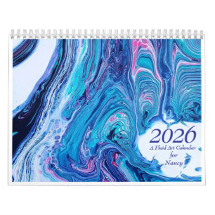 Calendario de Arte Abstracto Fluido 2026
