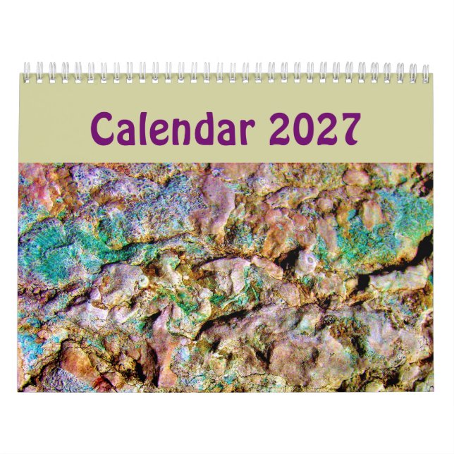 Calendario de Arte Abstracto Único 2023  Fondo (Tapa)