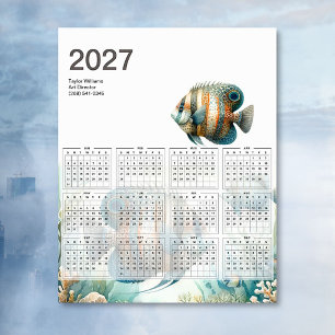 Calendario de arte acuático de peces tropicales 20