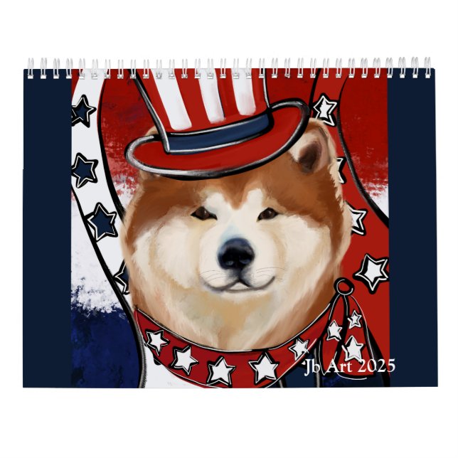CALENDARIO DE ARTE AKITA  (Reverso)