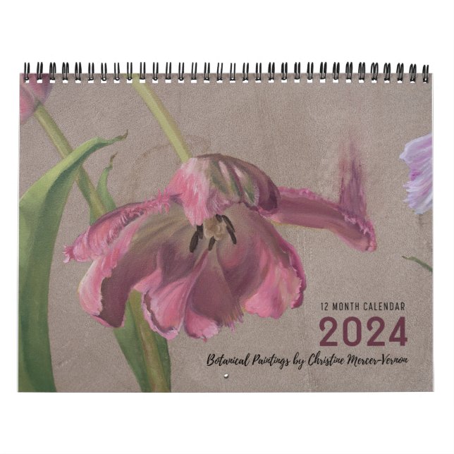 Calendario de Arte Botánico Floral 2024 (Tapa)