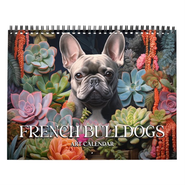Calendario de Arte Bulldog francés 2026 (Tapa)
