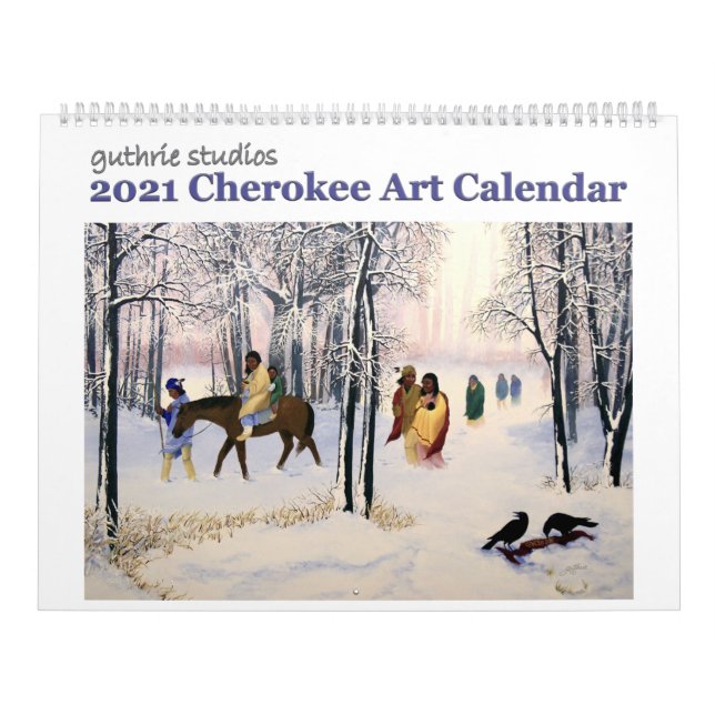 Calendario de Arte Cherokee 2021 (Tapa)