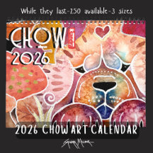 Calendario de Arte Chow 2026 de Sandra Miller