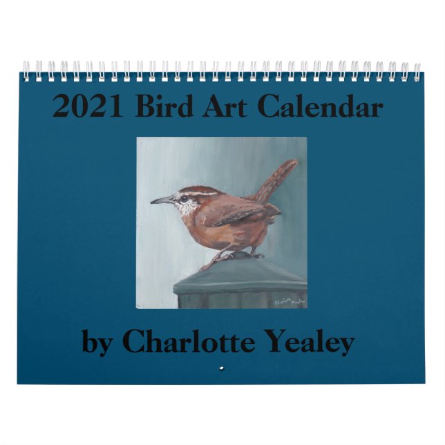 Calendario de Arte de Aves 2021 de Charlotte Yeale (Tapa)