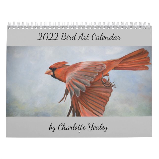 Calendario de arte de aves 2022 de Charlotte Yeale (Tapa)