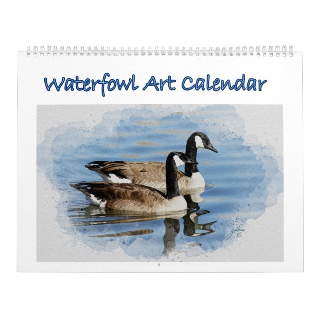 Calendario de arte de aves acuáticas (Tapa)