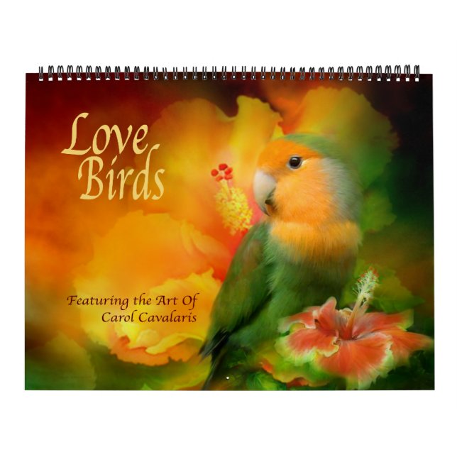 Calendario de arte de Aves de Amor (Tapa)