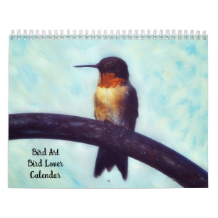 Calendario de Arte de Aves para Amantes de las Ave