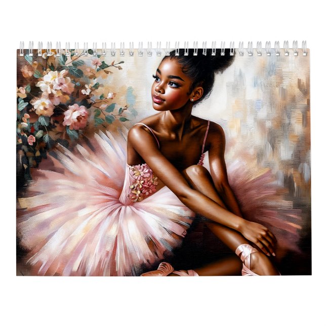 Calendario de Arte de Ballet de Bailarinas Negras (Reverso)