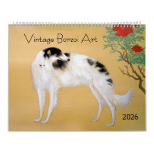 Calendario de arte de Borzoi 2026