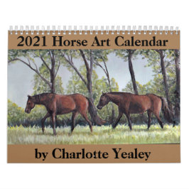 Calendario de Arte de Caballos 2021 de Charlotte Y