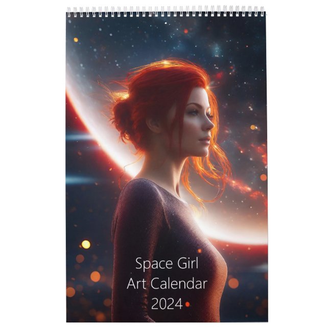 Calendario de arte de Chica espacial (Tapa)