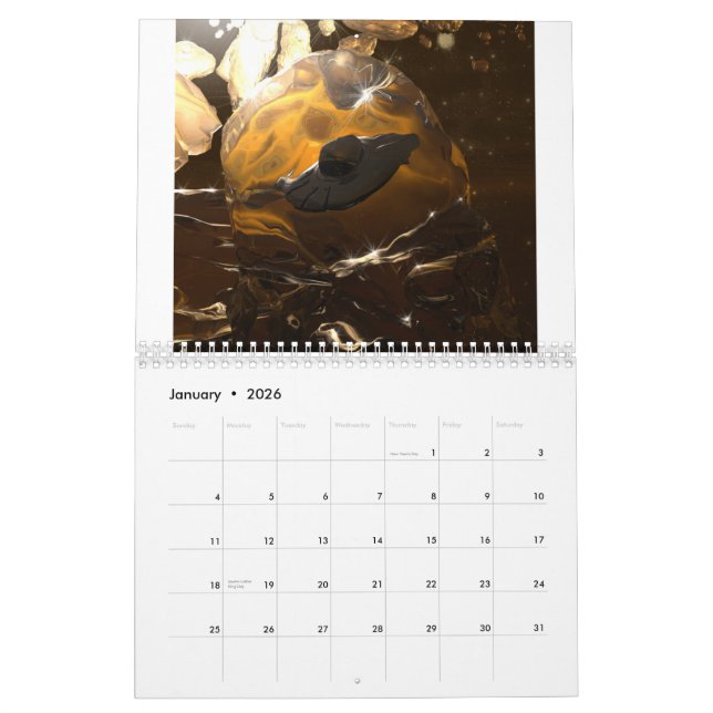 Calendario de arte de ciencia ficción (Jan 2026)