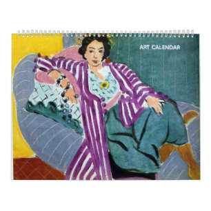 Calendario de arte de dos páginas