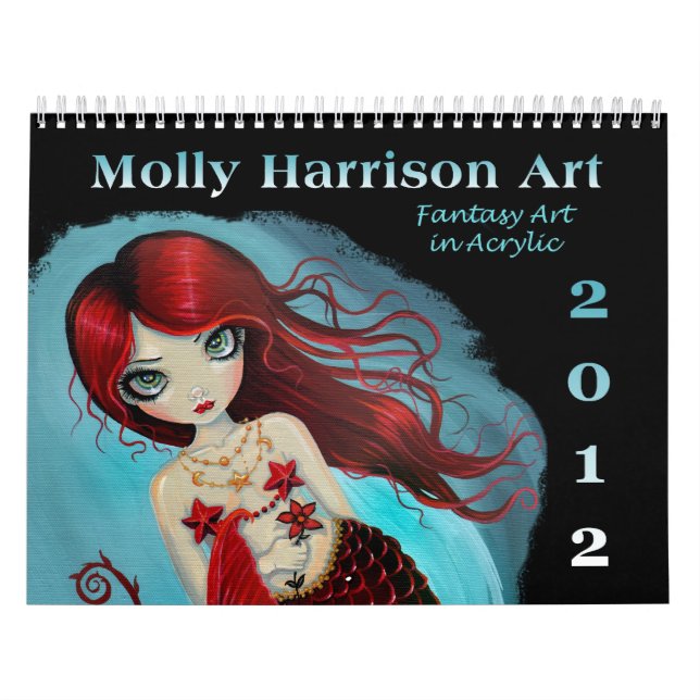 Calendario de arte de fantasía 2012 de Molly Harri (Tapa)