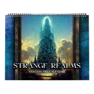 Calendario de Arte de Fantasía 2027 Strange Realms
