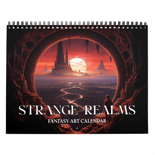Calendario de Arte de Fantasía 2027 Strange Realms (Tapa)