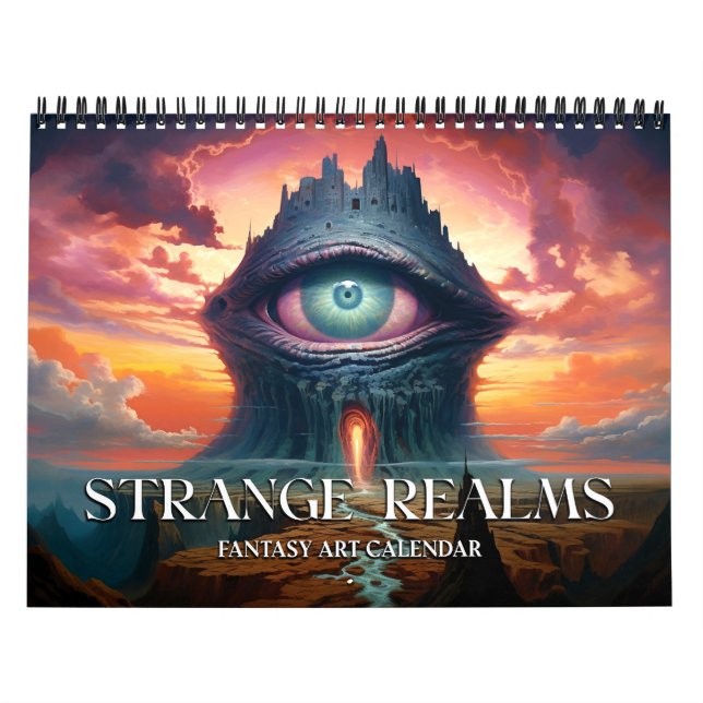 Calendario de Arte de Fantasía 2027 Strange Realms (Tapa)