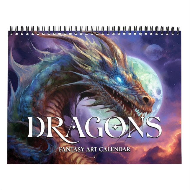 Calendario de arte de fantasía de Dragons 2026 (Tapa)