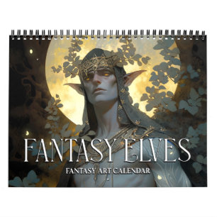 Calendario de Arte de Fantasía de Elfos de Fantasí