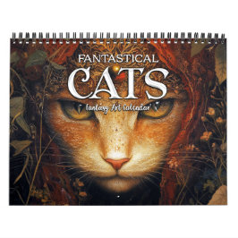 Calendario de Arte de Fantasía de Gatos Fantástico