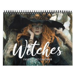 Calendario de arte de fantasía de Witches 2026