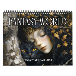 Calendario de arte de fantasía del mundo de fantas