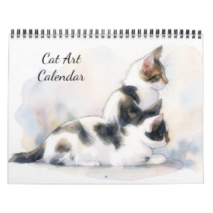Calendario de Arte de Gatos para Amantes de Gatos