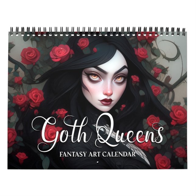 Calendario de arte de Gótico Queens 2026 (Tapa)
