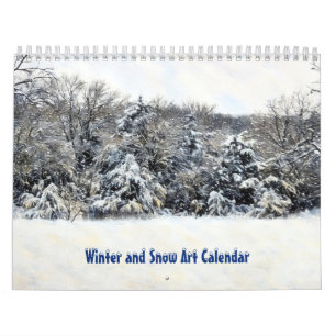 Calendario de Arte de Invierno y Nieve
