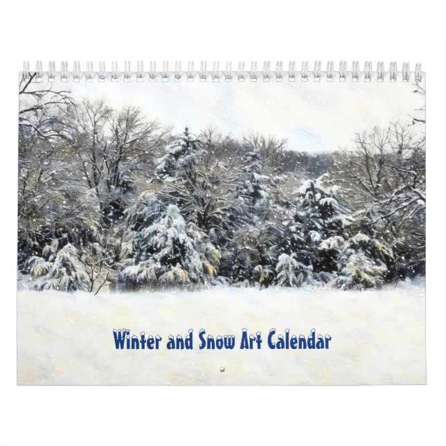 Calendario de Arte de Invierno y Nieve (Tapa)