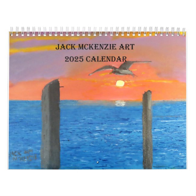 Calendario de arte de Jack Mckenzie 2025 (Tapa)