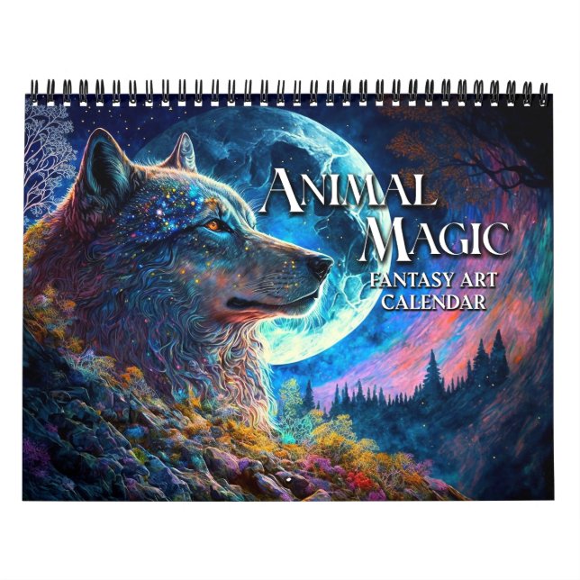 Calendario de Arte de la Fantasía Animal Mágica 20 (Tapa)